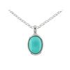 Image 1 : SS TURQUOISE PENDANT (#7981TQ)