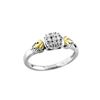 Image 1 : SS/GOLD DIAMOND RING - Size 7 (#8917D)