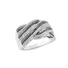 Image 1 : WG BLACK / WHITE DIAMOND RING - Size 7 (#9514D-BLK)