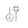 Image 1 : WG WHEEL W/ DIAMOND PEACE SIGN DANGLE (#363D)