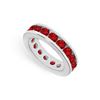 Image 1 : Ruby Eternity Band : 14K White Gold – 4.00 CT TGW