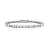 Image 1 : Cubic Zirconia Prong Set Sterling Silver Tennis Bracelet 7.00 CT TGW