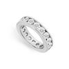 Image 1 : Cubic Zirconia Eternity Band : .925 Sterling Silver - 3.00 CT TGW