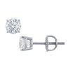 Image 1 : Platinum : Round Diamond Stud Earrings – 0.75 CT. TW.