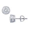 Image 1 : Platinum : Round Diamond Stud Earrings – 2.00 CT. TW.