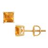 Image 1 : Citrine Stud Earrings : 14K Yellow Gold - 2.00 CT TGW