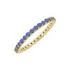 Image 1 : Sapphire Eternity Bangle : 14K Yellow Gold - 6.00 CT TGW