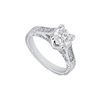 Image 1 : Diamond Engagement Ring : Platinum - 1.00 CT Diamonds