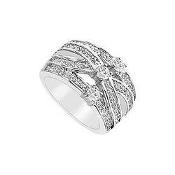 Diamond Ring : 14K White Gold - 1.00 CT Diamonds