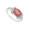 Image 1 : Ruby And Diamond Ring : 14K White Gold - 3.50 CT TGW