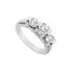 Diamond Engagement Ring : 18K White Gold - 1.00 CT Diamonds