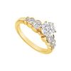 Image 1 : Diamond Engagement Ring : 14K Yellow Gold - 1.50 CT Diamonds