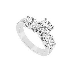 Diamond Ring : 14K White Gold - 1.00 CT Diamonds