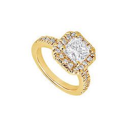Diamond Engagement Ring : 14K Yellow Gold - 1.00 CT Diamonds