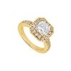 Diamond Engagement Ring : 14K Yellow Gold - 1.00 CT Diamonds