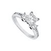 Image 1 : Diamond Engagement Ring : Platinum - 1.00 CT Diamonds