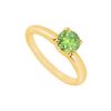 Image 1 : Peridot Ring : 14K Yellow Gold - 1.00 CT TGW