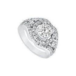 Diamond Engagement Ring : Platinum - 1.50 CT Diamonds