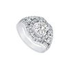 Image 1 : Diamond Engagement Ring : Platinum - 1.50 CT Diamonds