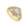 Image 1 : Diamond Engagement Ring : 14K Yellow Gold - 1.25 CT Diamonds
