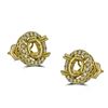 Image 1 : Genuine 0.37CTW Semi-Mount Earring 14K Yellow Gold