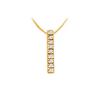 Classic I Initial Diamond Pendant : 14K Yellow Gold - 0.15 CT Diamonds