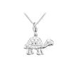Sterling Silver Charming Animal Turtle Charm Pendant
