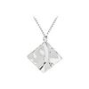 Diamond Shaped Charm Pendant: .925 Sterling Silver - 26.58 X 26.58 MM