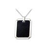 Stainless Steel With Carbon Fiber Pendant