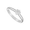 Image 1 : Diamond Solitaire Ring: 14K White Gold - 0.33 CT Diamond