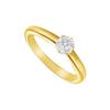 Image 1 : Diamond Solitaire Ring : 18K Yellow Gold – 0.25 CT Diamond