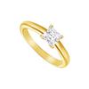 Image 1 : Diamond Solitaire Ring : 18K Yellow Gold – 0.75 CT Diamond