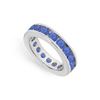 Image 1 : Diffuse Sapphire Eternity Band : 925 Sterling Silver - 3.00 CT TGW