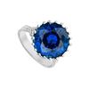 Image 1 : Diffuse Sapphire Fashion Mounting Solitaire Ring : 14K White Gold - 1.00 CT TGW