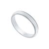 Image 1 : Platinum 3MM Non-Comfort Fit Milgrain Wedding Band