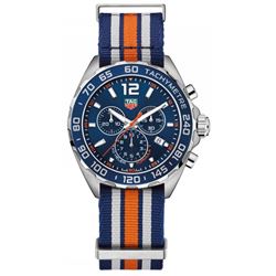 Tag Heuer  Formula 1 Quartz Chronograph Blue Striped NATO Strap  Men Watch