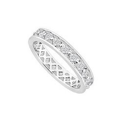 Diamond Eternity Band : 14K White Gold - 1.00 CT Diamonds