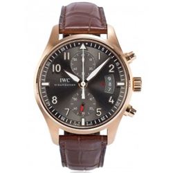 IWC  Pilot Spitfire Chronograph 18Kt Rose Gold  Men Watch