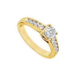 Diamond Engagement Ring : 14K Yellow Gold - 1.00 CT TDW