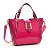 Image 1 : Mini  Patent Faux Leather Satchel With Zipper Front Detail