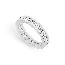 Diamond Eternity Band : 14K White Gold - 1.00 CT Diamonds