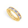 Image 1 : Tanzanite And Diamond Channel-Set Eternity Band : 14K Yellow Gold - 2.00 CT TGW