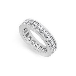 Diamond Eternity Band : 18K White Gold – 5.00 CT Diamonds