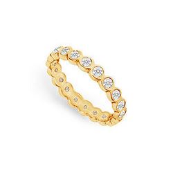 Diamond Eternity Band : 18K Yellow Gold – 1.00 CT Diamonds