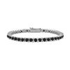Black Diamond Prong-Set Tennis Bracelet : 14K White Gold – 5.00 CT Diamonds