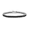 Black Diamond Princess-Cut Tennis Bracelet : 14K White Gold – 4.00 CT Diamonds