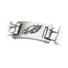 Image 1 : Stainless Steel Philadelphia Eagles Team Logo Bracelet - 8 Inch