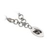 Image 1 : Stainless Steel Baltimore Ravens Dangle Logo Bracelet - 8 Inch