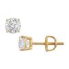 Image 1 : 14K Yellow Gold : Round Diamond Stud Earrings – 1.00 CT. TW.