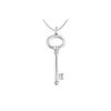 Image 1 : 14K White Gold Key Pendant